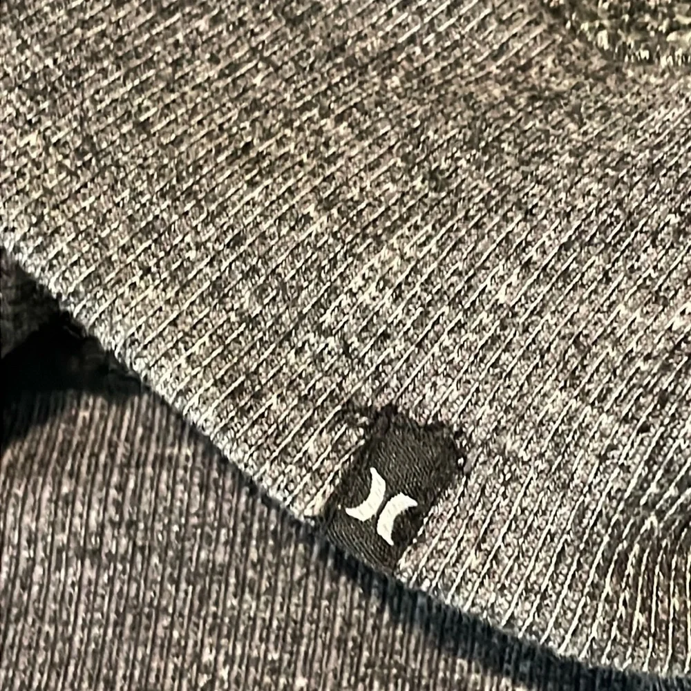 Hurley Boys Full Zippered Hoodie faux sherpa plaid (with flaw) Large L 14 16